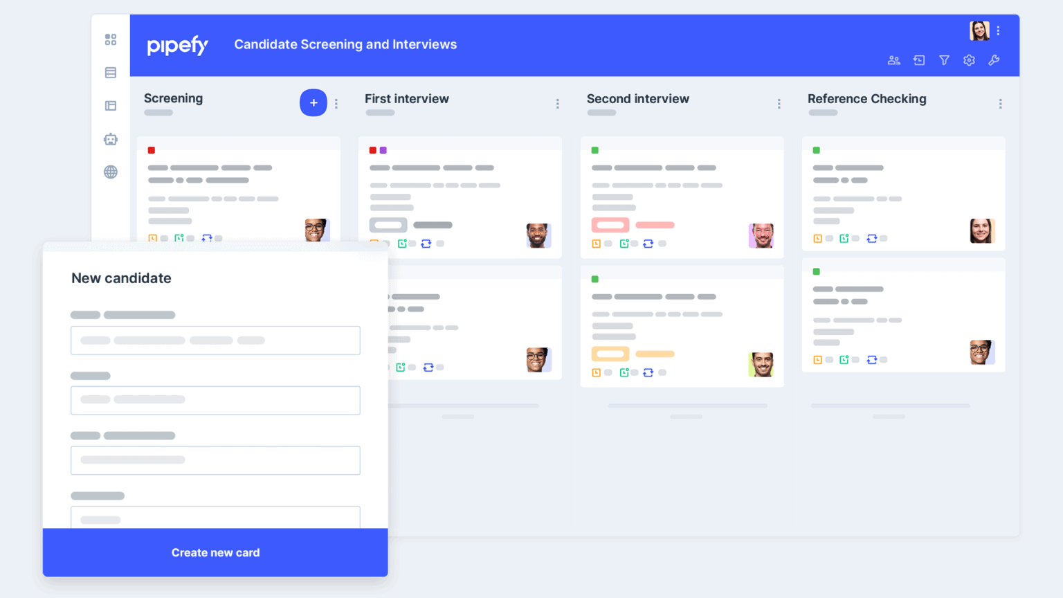 Candidates interview template