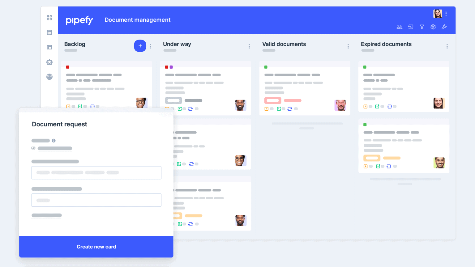 Document management template