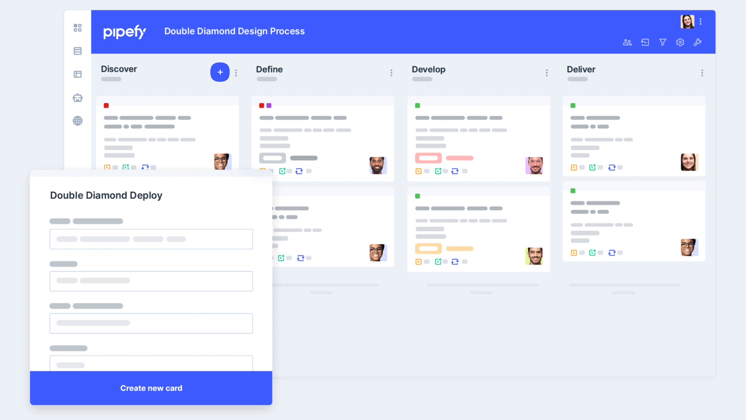 Double Diamond Design Process template