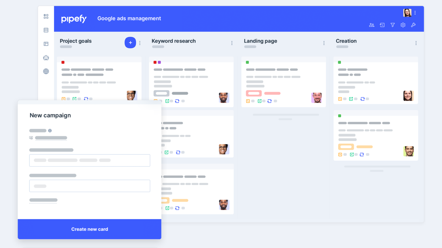 Google Ads management template