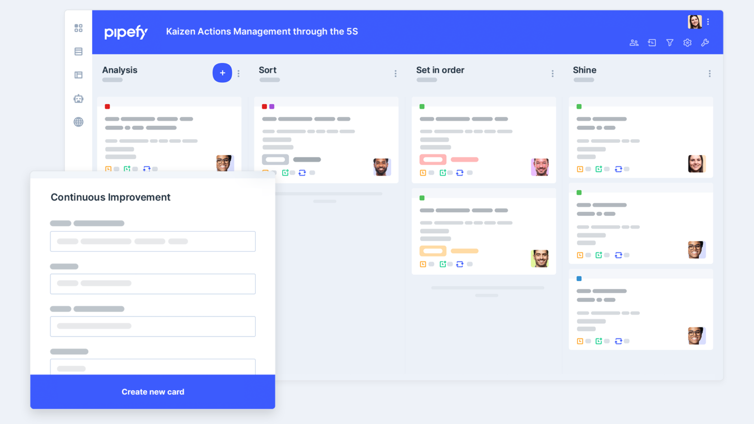 Kaizen Actions Management template