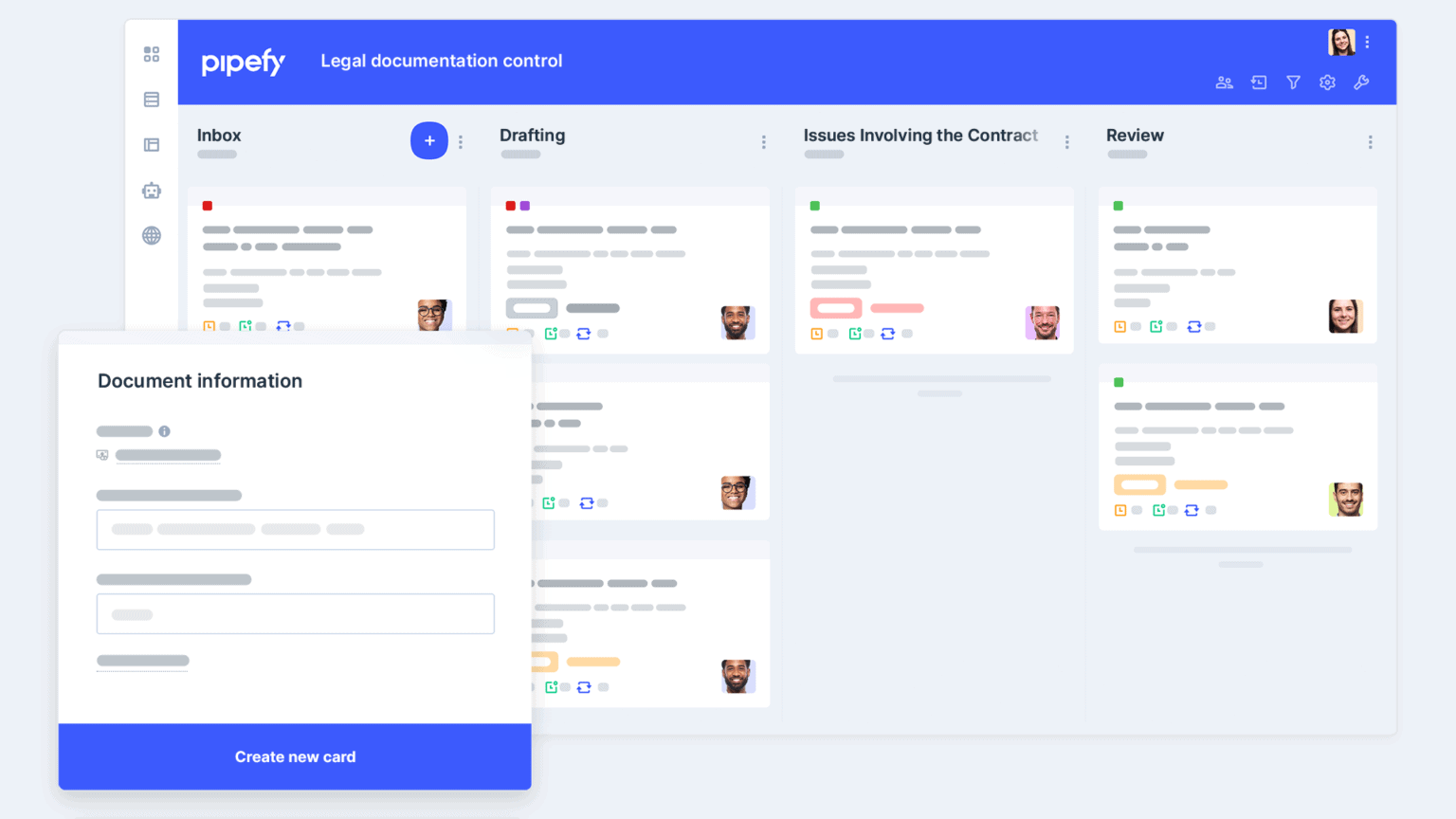 Legal documentation control template