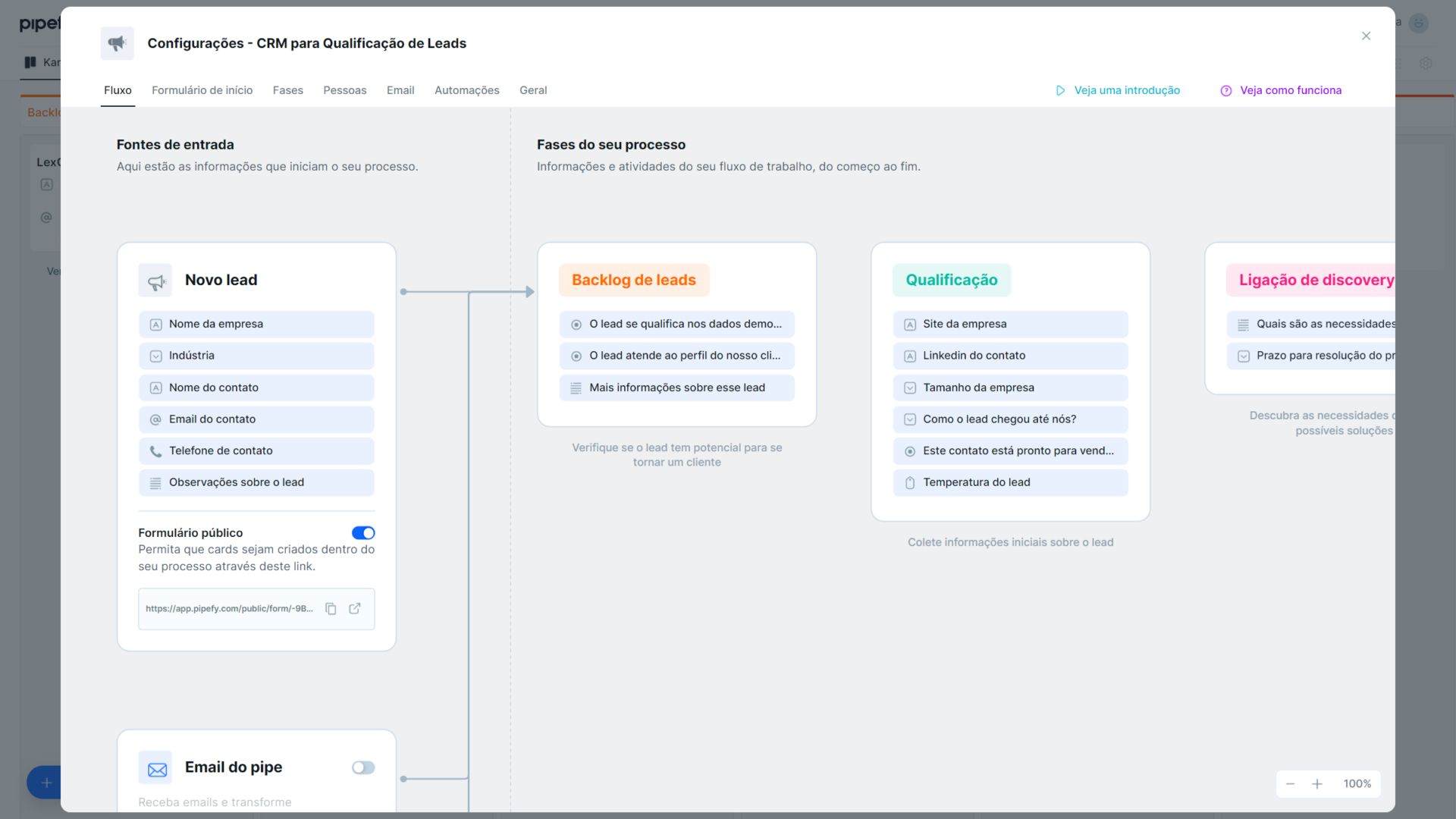 Modelo para Qualificação de Leads (Template Grátis) | Pipefy