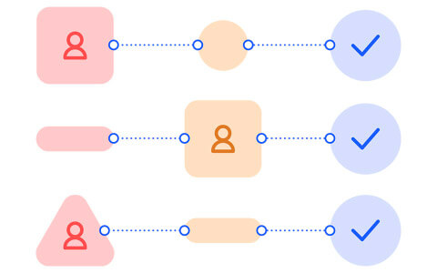 Diagrama com fluxos inteligentes.