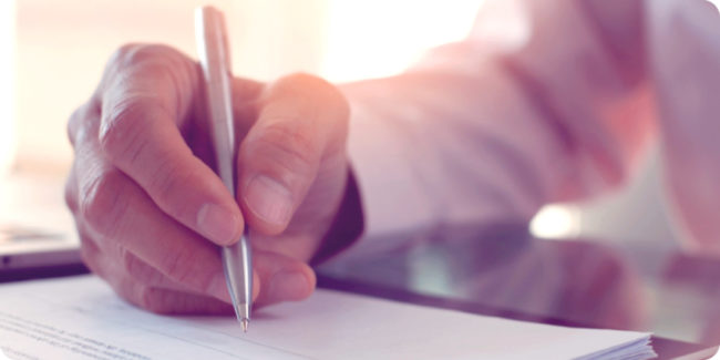 Finance team processing business expense receipts to properly reimburse employees