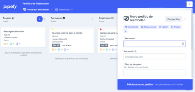 Equipe financeira que processa recebimentos de despesas comerciais para reembolsar adequadamente os funcionários