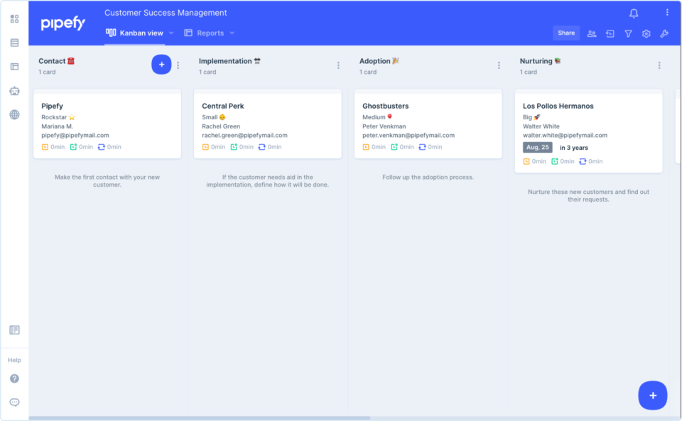 Customer Success Management Free Template | Pipefy