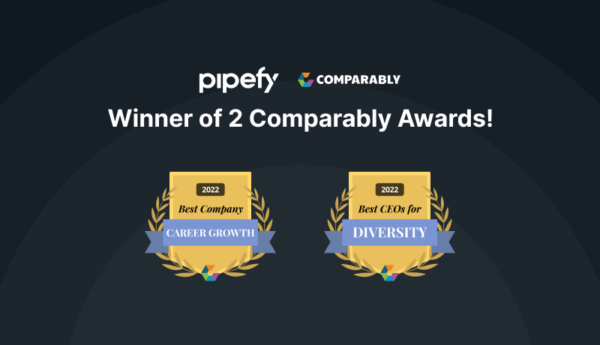 Pipefy Recognized In Two Categories Of 2022 Comparably Awards Pipefy