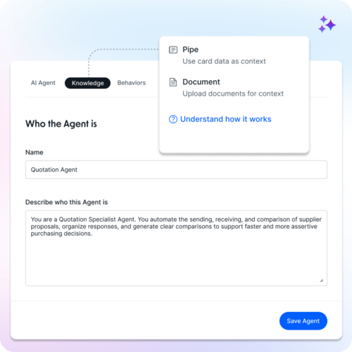 Procure-to-pay with AI Agents | Pipefy